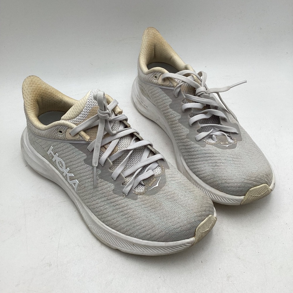 Hoka One One Solimar Womens 9.5 Running Shoes Nimbus Cloud White 1123075 NCSH
